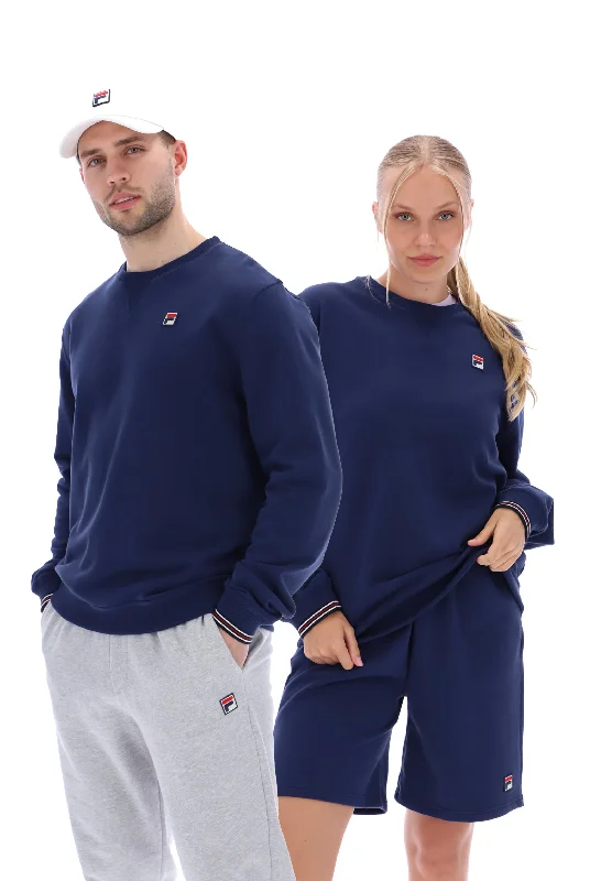 Kell Crew Sweatshirt Hoodie with Hem Detail Decorative Unique