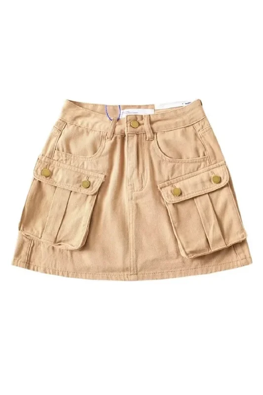 'Lara' Cargo skirt (2 Colors) vintage skirt charm