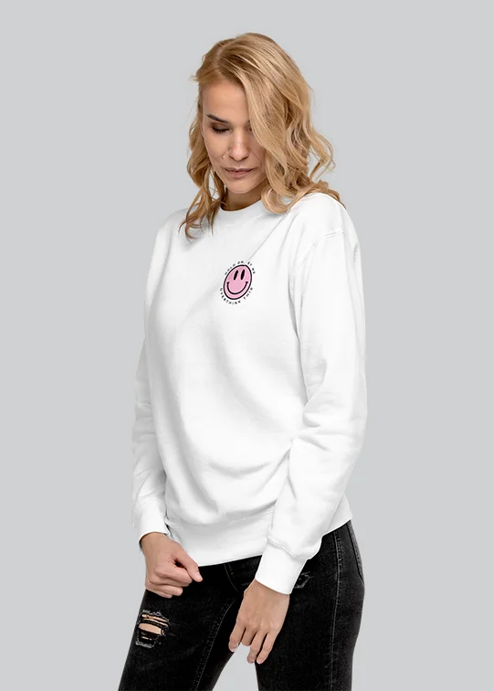 Let Me Overthink This Crewneck Sweatshirt Hoodie with Lace Feminine Delicate