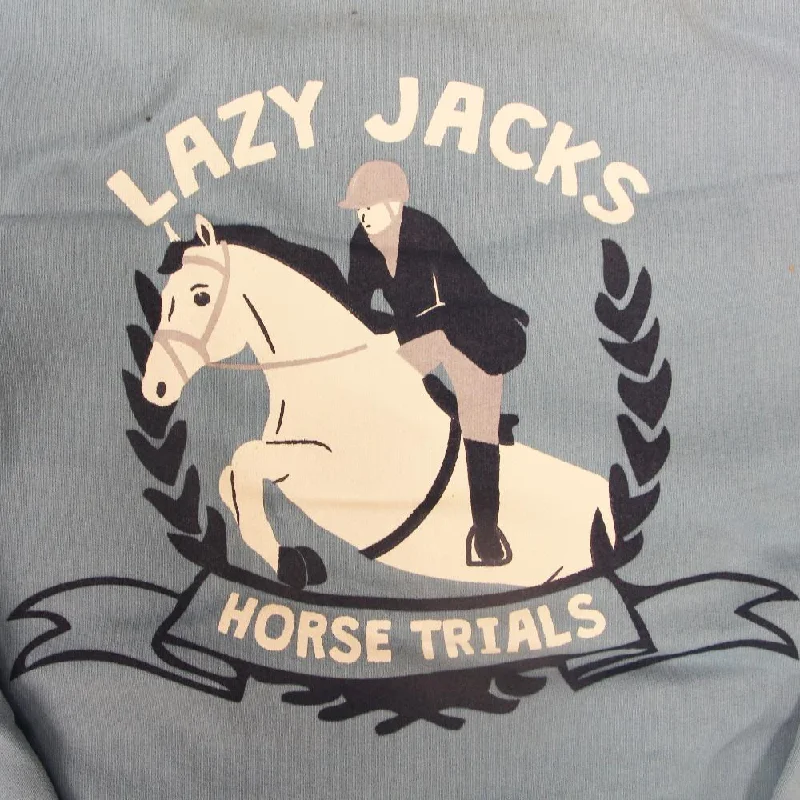 LJ3 - Ladies' 1/4 Zip Sweatshirt - Horse Trial Print - Reef Hoodie with Oversized Fit Loose Comfortable