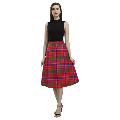 MacRae Modern Tartan Aoede Crepe Skirt low waist skirt