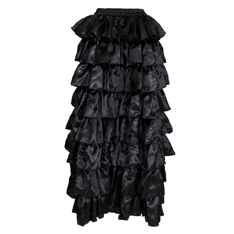 Mallory Satin Long Skirt lace skirt elegant
