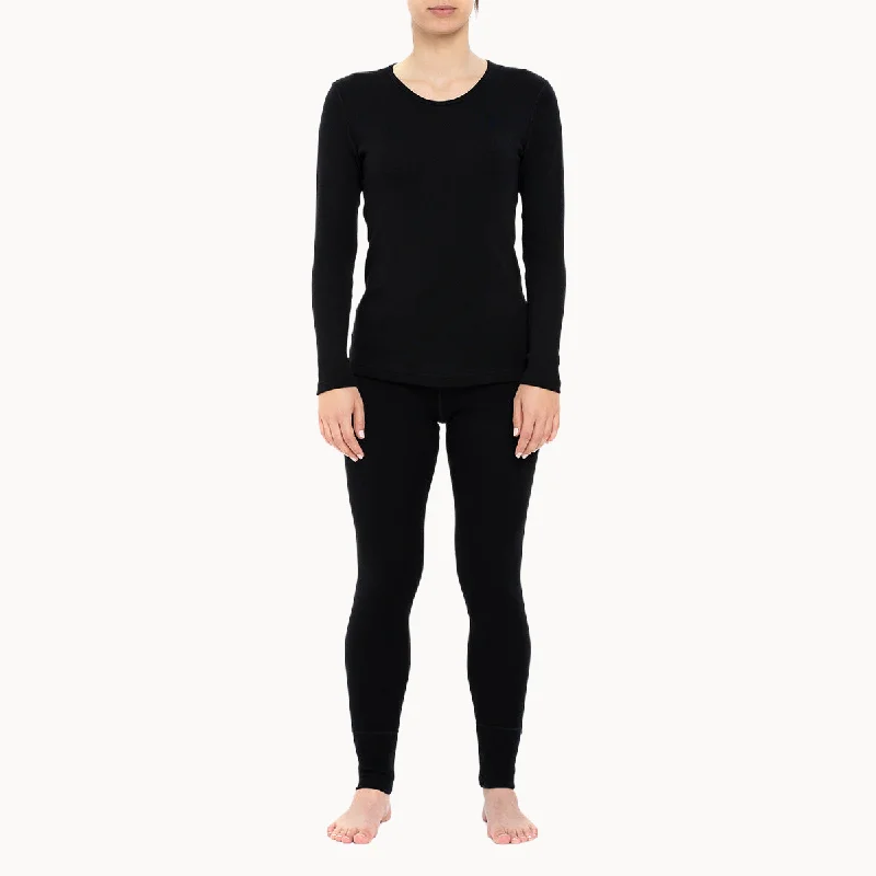 MENIQUE 100% Merino 2Pcs Wool Womens Sweatshirt & Leggings Set Hoodie with Magnetic Closure Innovative Modern