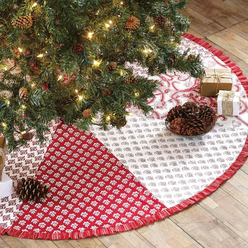 Natalia Christmas Tree Skirt 50 VHC Brands chiffon skirt airy