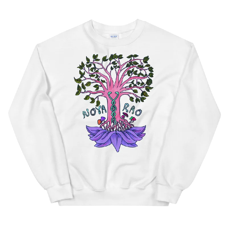 Noya Rao Graphic Sweatshirt Hoodie with Hem Lace Feminine Delicate