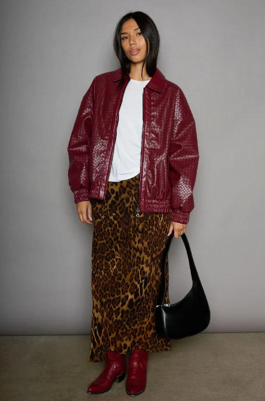 On The Prowl Maxi Skirt wool skirt thick