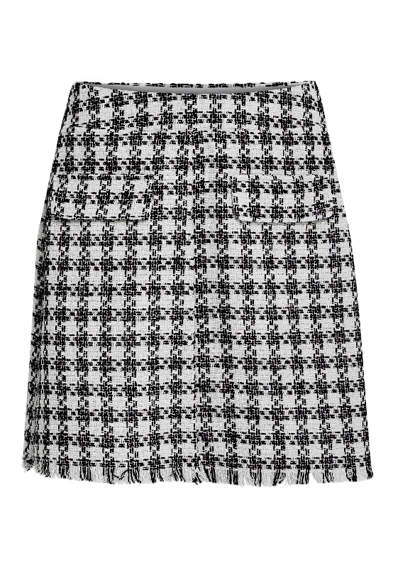 PC8026 - Carrie Short Skirt - Black zip skirt side