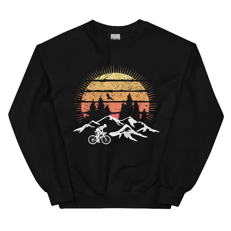 Radfahrer Und Sonne Vintage - Sweatshirt (Unisex) Oversized Hoodie Comfort Casual
