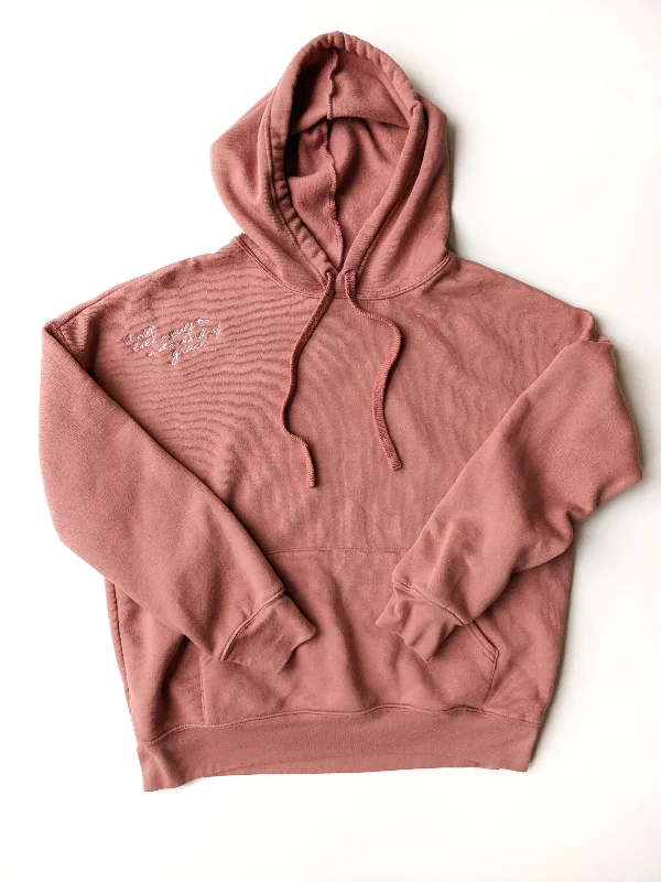 READY-TO-SHIP *NEW* embroidered Mauve Hoodie- multiple sizes Hoodie with Back Slit Movement Comfort READY-TO-SHIP *NEW* embroidered Mauve Hoodie- multiple sizes Hoodie with Back Slit Movement Comfort