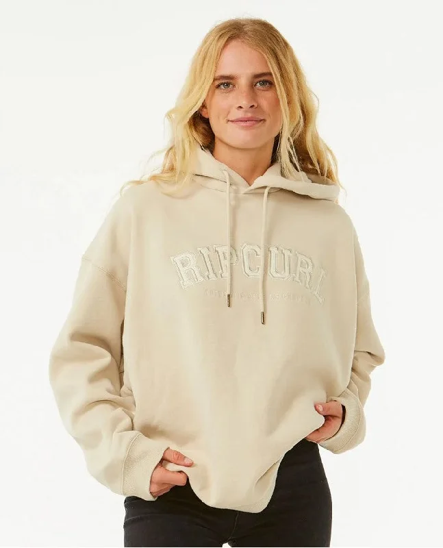 Rip Curl Womens Varsity Hoodie - Win24 Hoodie with Lace Feminine Delicate