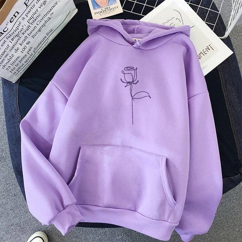 Rosane - Rozendruk Hoodies Sweatshirts voor Dames Hoodie with Zipper Versatile Modern