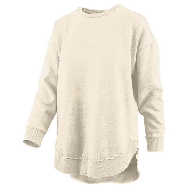 Fall Poncho Crewneck Sweatshirt Hoodie with Neon Bright Vibrant