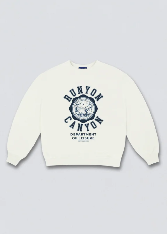 Runyon Canyon Department of Leisure Graphic Sweatshirt Hoodie with Earth Tones Natural Calm