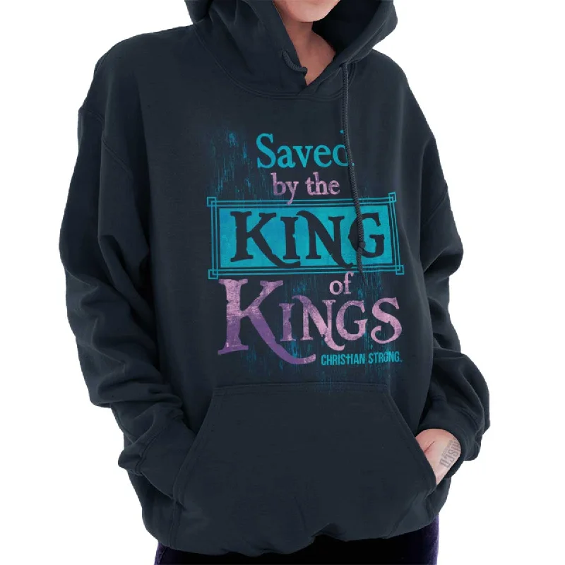 Saved by King of Kings Hoodie Hoodie Crop Top Short Trendy