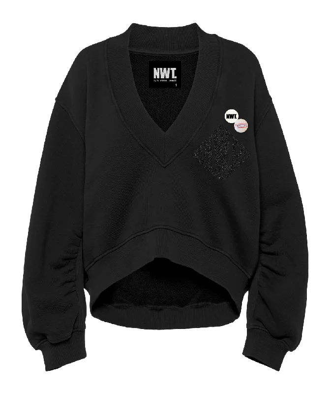 Sweatshirt marlee night "MID" Hoodie with Zipper Placket Modern Functional