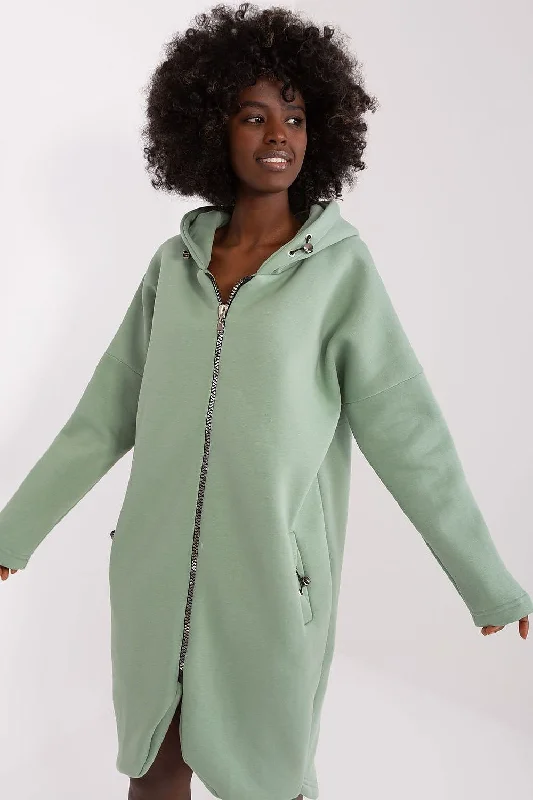 Sweatshirt Relevance Hoodie with Metallic Shiny Futuristic