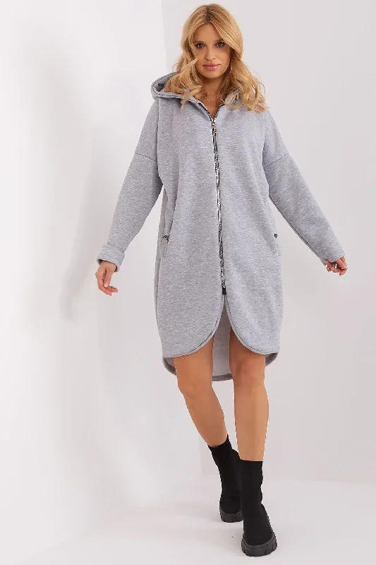 Sweatshirt Relevance Hoodie with Slit Hem Functional Movement