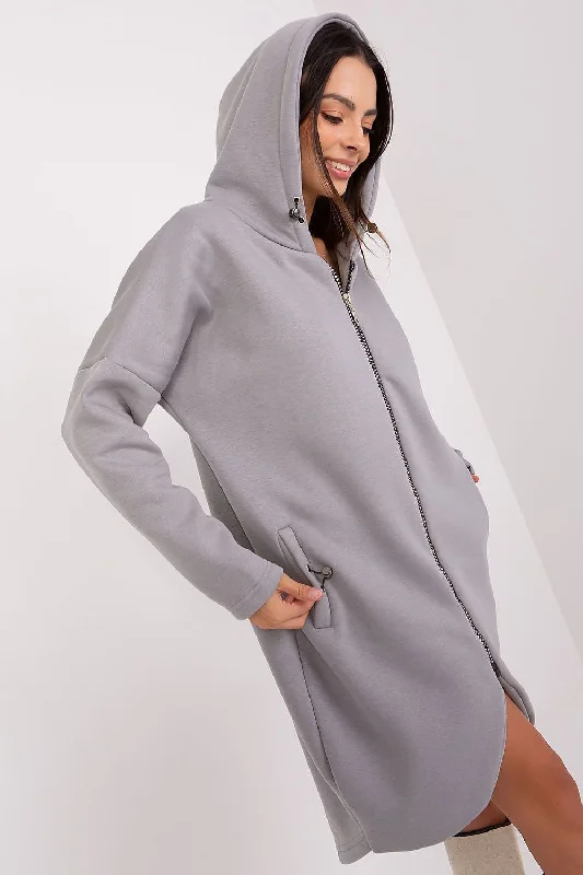 Sweatshirt Rue Paris Hoodie with Hem Drawcord Adjustable Customizable