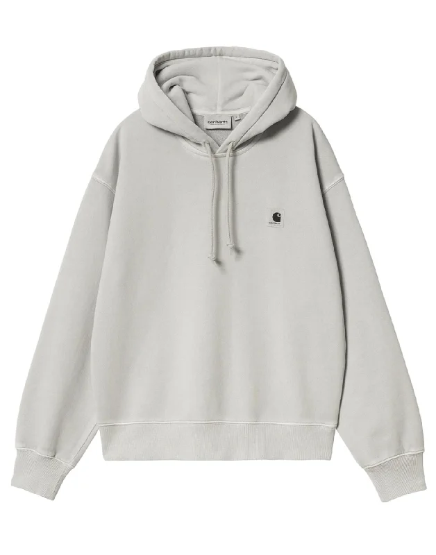 Sweatshirt woman I032741 1YE.GD grey CARHARTT WIP Hoodie with Hem Contrast Bold Stylish