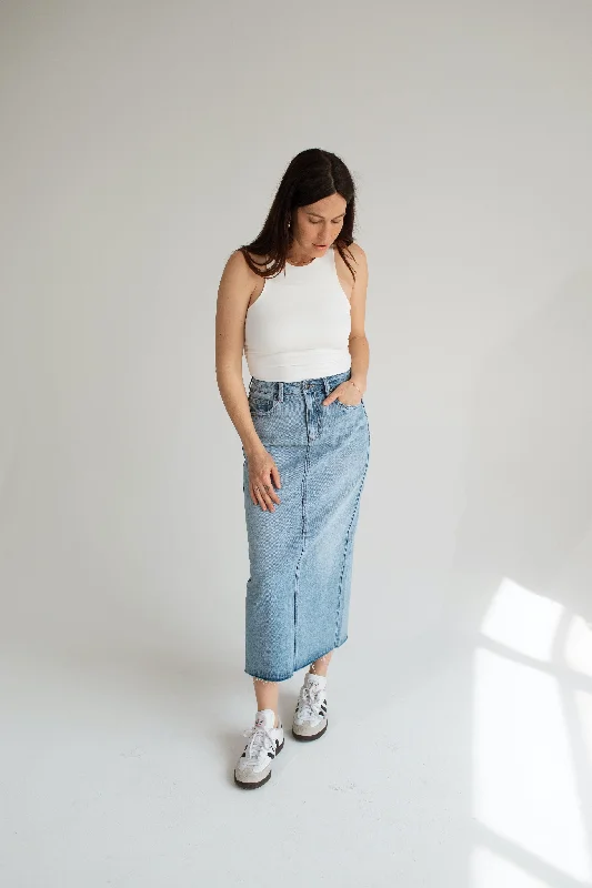 Taylor Vintage Skirt linen skirt relaxed