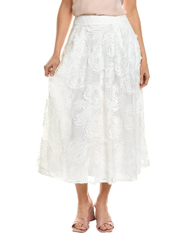 Ted Baker Lace Midi Skirt asymmetrical skirt cut