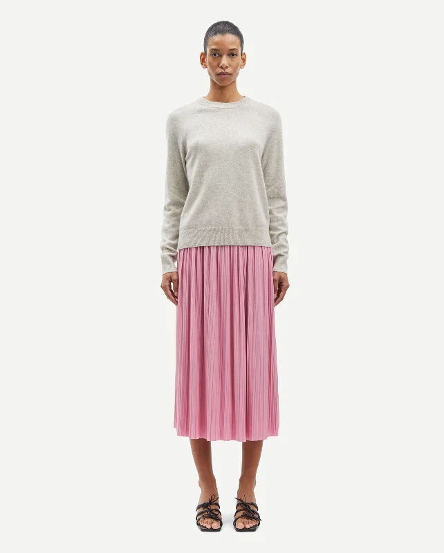 UMA SKIRT 10167 / ORCHID SMOKE leather skirt modern
