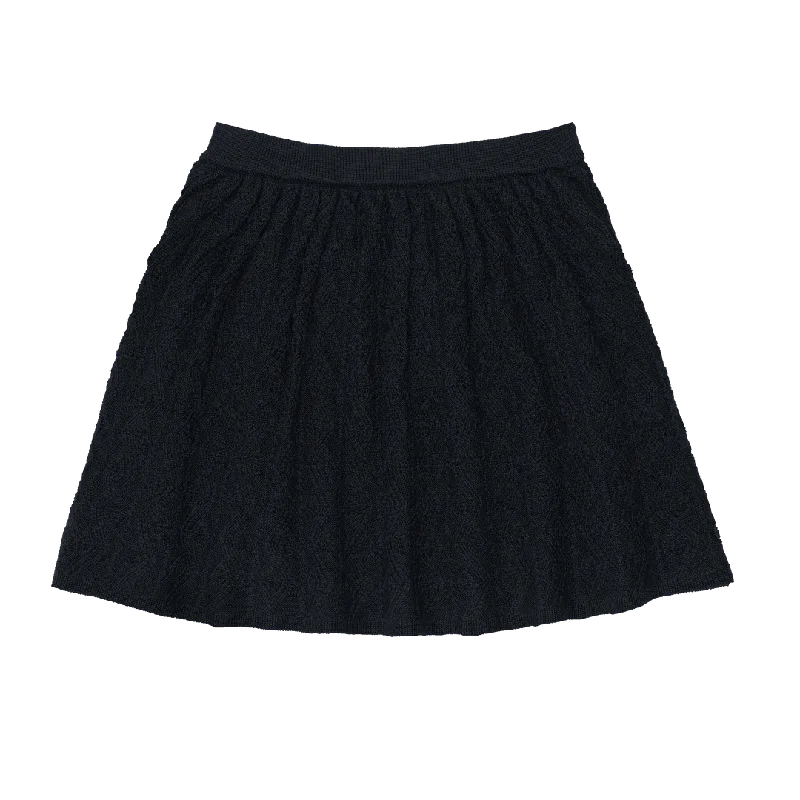 FUB DARK NAVY STRUCTURE SKIRT flowy skirt hem