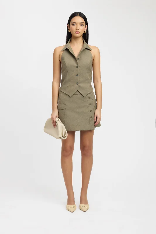 Willa Mini Skirt leather skirt refined