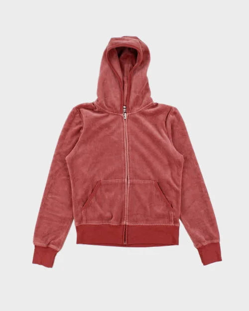 Y2k 00s Juicy Couture Hoodie - L Hoodie with Typography Text Message