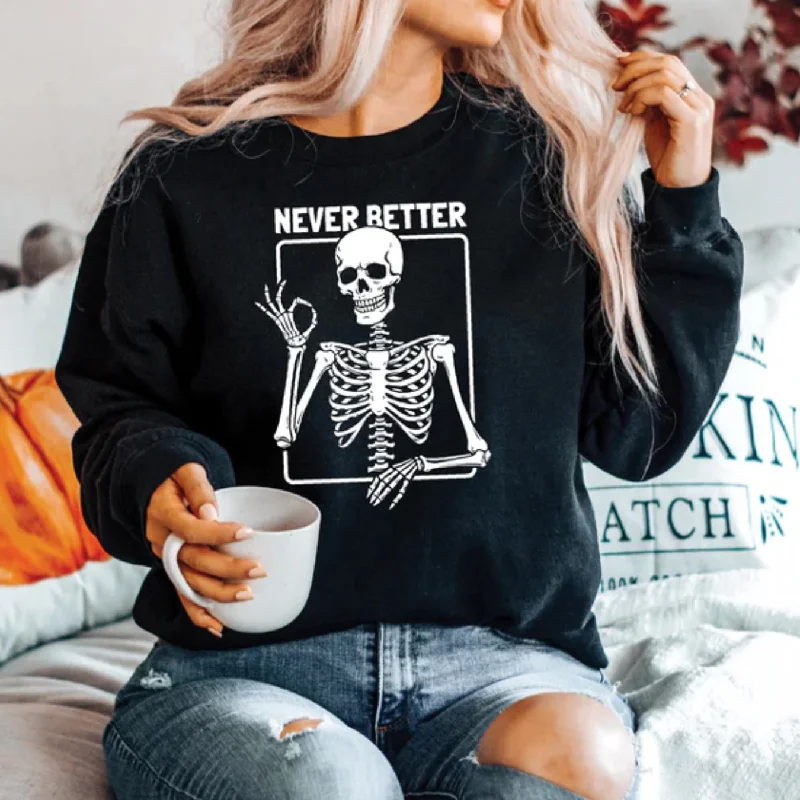 Never Better Crew Sweater Velvet Chenille Corduroy