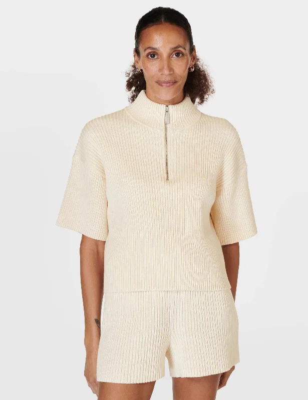 Retreat Rib Sweater - Studio White Anti-Pilling Anti-Shrink Durable