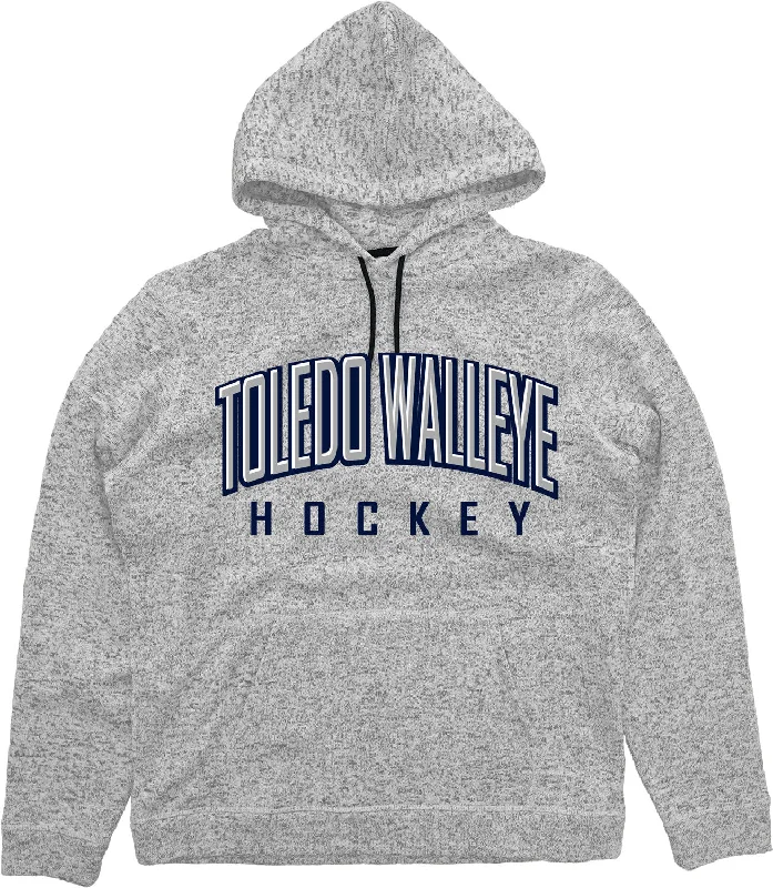 Toledo Walleye Strike Gold Sweater Fleece Hoodie Neon Metallic Matte