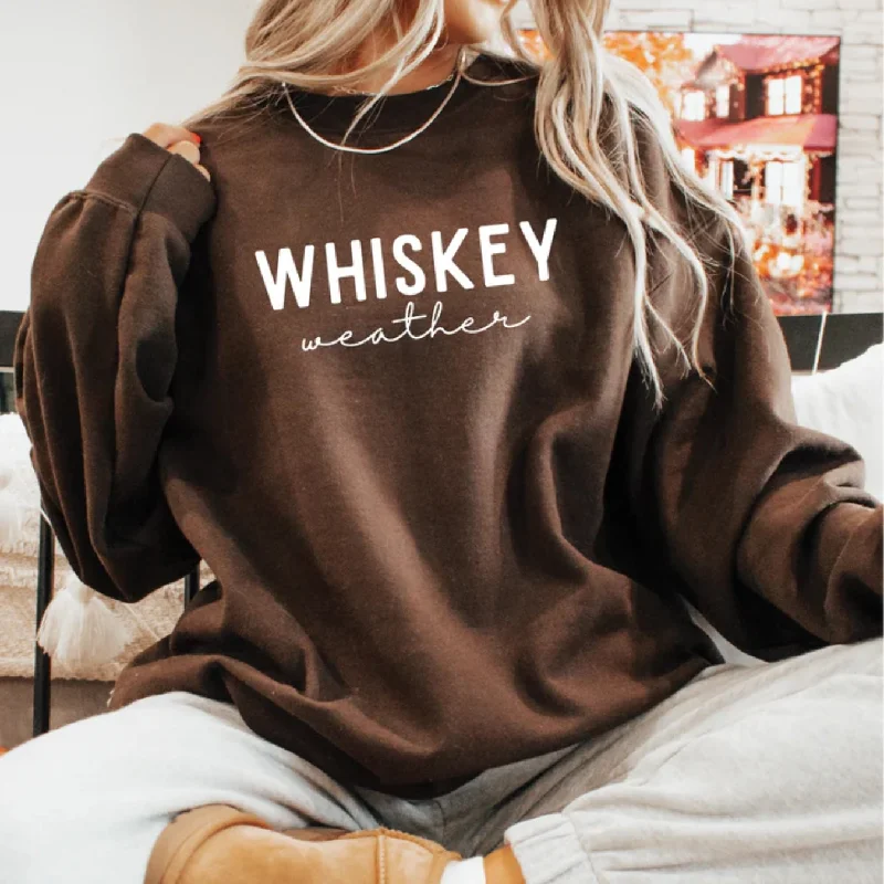 Whiskey Weather Crew Sweater High Neck Crew Neck V-Neck